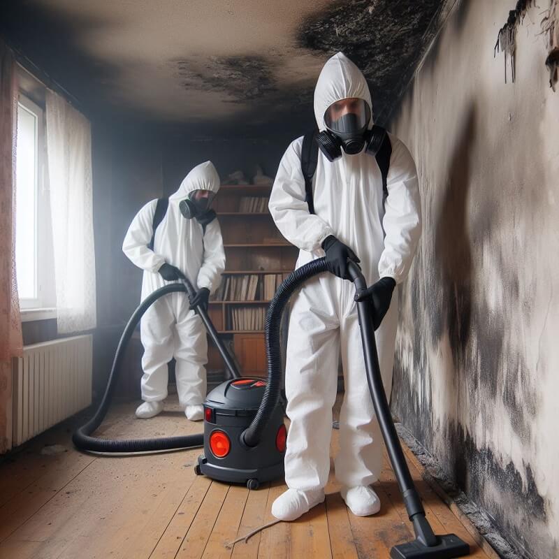 Limpieza por incendios en Cornellà de Llobregat